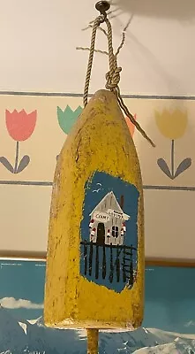 Vintage Authentic Painted Maine Wooden Lobster Buoy • $95