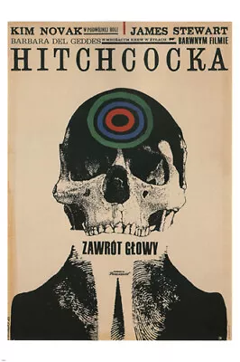 Hitchcock's VERTIGO MOVIE POSTER Polish Version By Cieslewicz 20x30 NEW - VW9 • $9.99