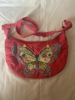Girls Angels Accessorize Pink Butterfly Handbag Holdal • £9.50