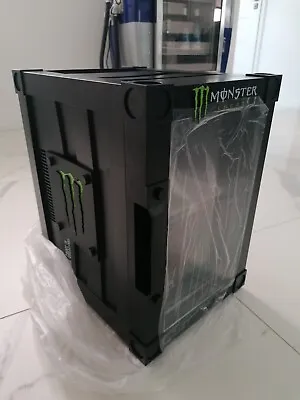 Monster Energy Drink Mini Fridge Pub Home Garden Garage 220V-240V Or 12V Camper • £450