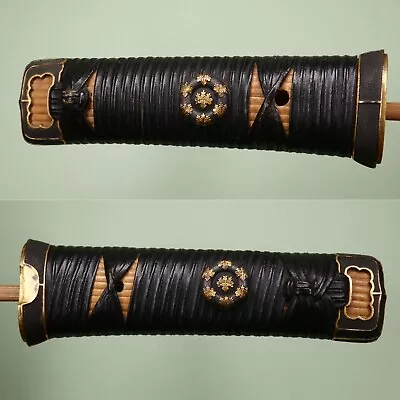 Tsuka Handachi Taste Fuchi Kashira Kiri Mon Menuki Katate Maki Tb283109 • $499