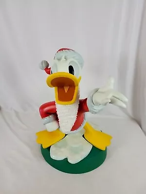 Vintage Disney Donald Duck Santa Christmas Greetings Big Fig Statue 18  Tall • $239.95