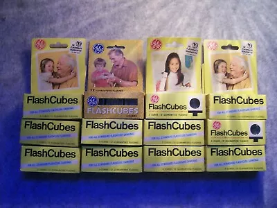 Vintage GE Flashcubes / 12 Packages - 36 Cubes - 144 Lamps • $60