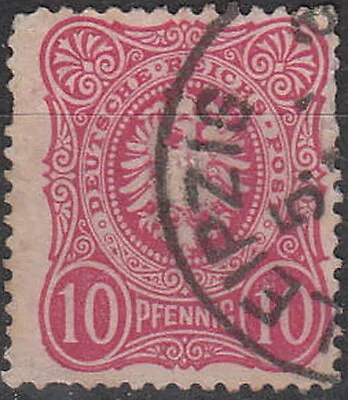 Stamp Germany Reich Mi 041 Sc 039 1889 Imperial Crown Eagle Shield Pfennig Used • $3.29