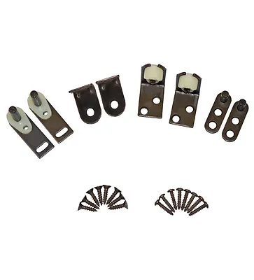 New Oil Rubbed Bronze Gravity Hinge Set For Saloon Bar Cafe Swinging Swing Doors • £45.35