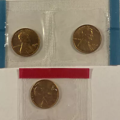 1970 Pd&s Lincoln Memorial Cents From Mint Set In Mint Cello With Free Shipping • $2.30