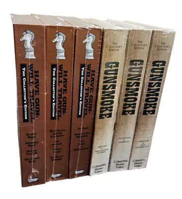 Gunsmoke Collectors & Have Gun Will Travel Collectors - 6 VHS 18 Episodes NEW • $25