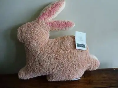 The FARMHOUSE PINK Bunny RABBIT SPRING Decorative TOSS PILLOW Rachel Ashwell • $32.99