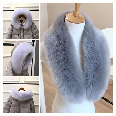 Women's Warmer Faux Fur Scarf Collar Shawl Stole Neck Scarves Wraps 70/80/90cm • $10.94