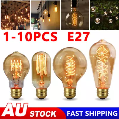 1-10PCS LED Light Bulb E27 40W Screw Filament Lamp Vintage Edison Light Bulbs • $14.20
