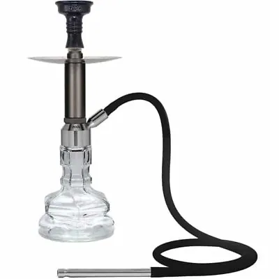 18″ Medoro Mx Stainless Steel Hookah With 1 Hose Grey • $110