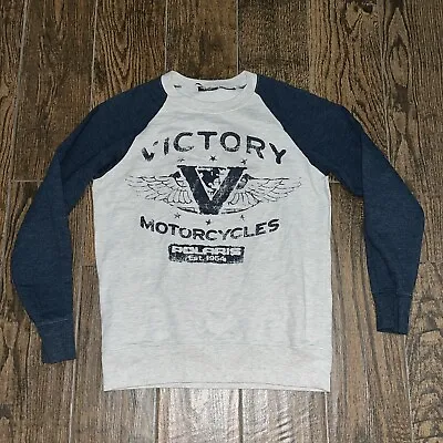 Mens Victory Motocycles Crew Pullover Sweatshirt Size. Small • $12.99
