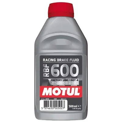 Liquid Brakes Motorcycle Synthetic MOTUL Rbf 600 Factory Line Dot 4 Nuts For • $26.54