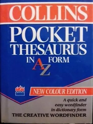 Collins Pocket Thesaurus In A-Z Form Hardback Book The Cheap Fast Free Post • £4.55