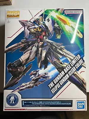 $96 • Buy P-Bandai MG Eclipse Gundam Clear Color Ver Gundam Base Limited Edition 1/100