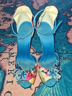 Y2K Faith High Heels Size 7 Stilettos Summer Vibrant In Excellent Condition  • £7.99