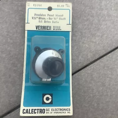 New Calectro Vernier Dial 8:1 Drive Ratio Cat No.  E2-744 • $25