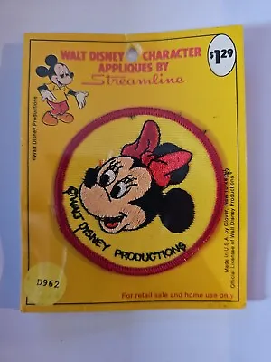 Walt Disney Production Minnie Mouse Patch Appliqué Brand New Still Sealed In... • $6.99