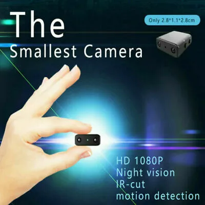 HD 1080P Mini Camera HD Micro Home Security Night Vision Motion Detection Cam • £11.38