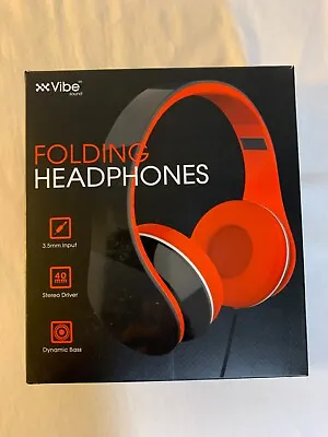 Vibe Sound Folding Headphones W/ Dynamic Bass & Stereo Driver • $9.99