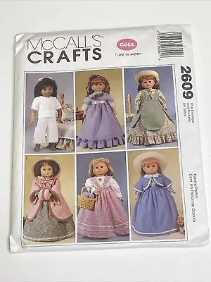 McCall's 18  Doll Clothes Historical Uncut Sewing Pattern 2609 • $8