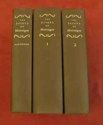 The Essays Of Michel De Montaigne In 3 Vols. (1946 Hardcover) Vintage • $44.50