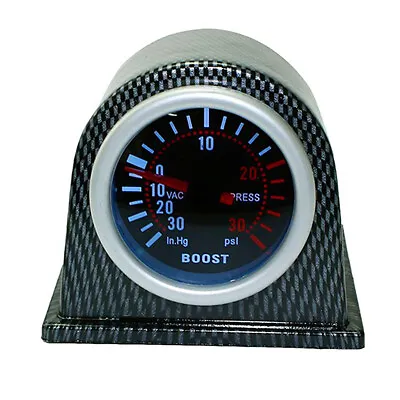 $20.60 • Buy Car LED Turbo Boost Gauge Pod Meter Pointer PSI Smoke Lens Universal 52mm Auto