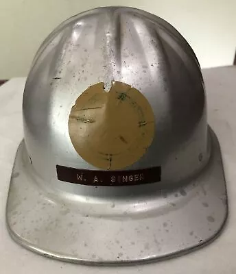 VTG McDonald T Aluminum Hard Hat Helmet Standard Mine Safety Appliances Free S/H • $24.99