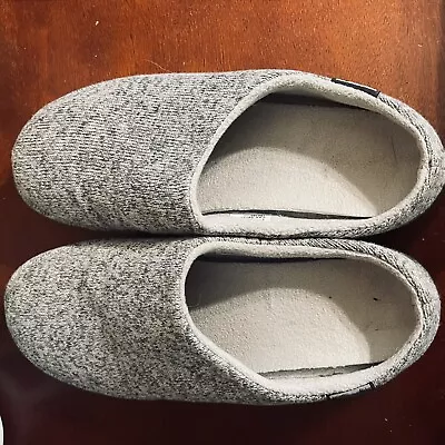 L. L. Bean Knit Slippers Womens 8 Gray Scuffs Slides • $21.99