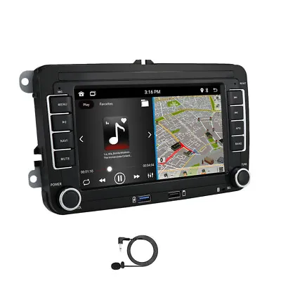 7 Fit VW Golf Mk5/6 Car Radio TV Stereo SatNav GPS Multimedia Android Carplay • $127.46