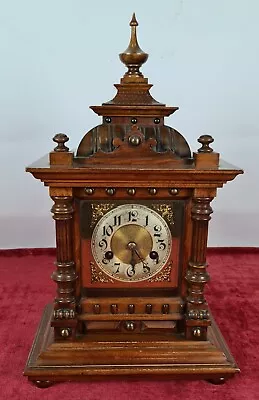 Table Clock. Hac Wooden Box. Black Forest. Germany. 1907. • £522.05