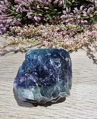 Rainbow Fluorite Crystal Specimen Rough Fluorite 192g UV Reactive  • £15