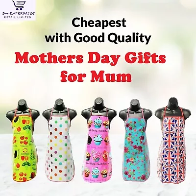 Mothers Day Gifts For Mum - Women�s Kitchen Baking PVC Aprons • £3.79