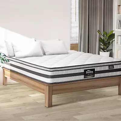 Queen Mattress Pillow Top Cool Gel Foam Bonnell Spring 21Cm • £187.08