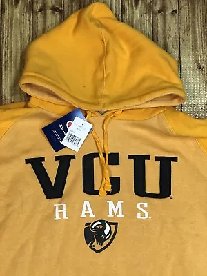 NCAA Champion VCU Virginia Commonwealth Yellow MENS Hoodie Sweatshirt XL NEW • $37.95
