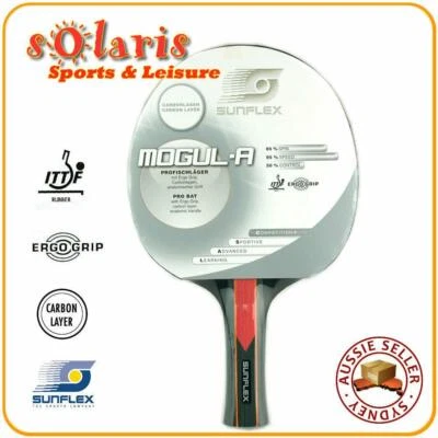 $39.99 • Buy SUNFLEX MOGUL Table Tennis Bat With Anatomic Handle Carbon Layer Blade 10371