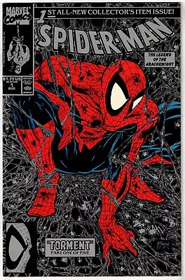 Spider-man #1 (1990)- Silver Cover 1st Print- Iconic Todd Mcfarlane Cover- F/vf • $11.69