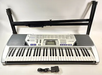 Casio CTK 496 Electronic Digital Keyboard Piano MIDI MIC W/ Power Cord & Stand • $169.99