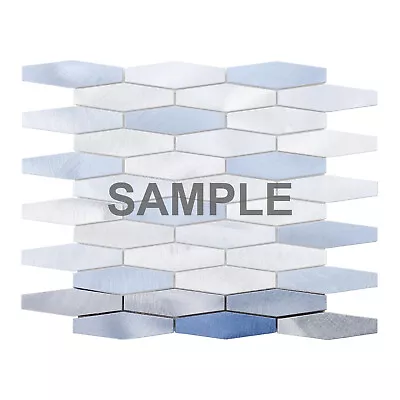 Blue Metallic Aluminum Hexagon Mosaic Tile Kitchen Wall Bathroom Backsplash • $3.99