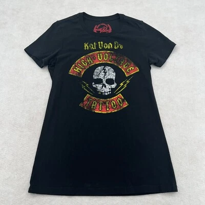 £19.18 • Buy Kat Von D’s HIGH VOLTAGE TATTOO HOLLYWOOD - Womens T-Shirt Size Large