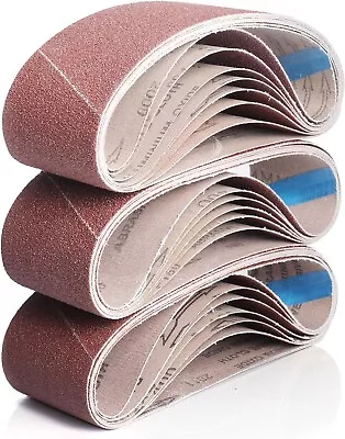 3×18 Inch Belt Sander Sanding Belt 10 Pack Belt Sander Paper 40/60/80/120/180/2 • $14.68