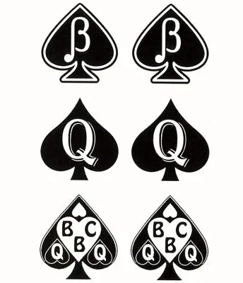 Sexy Beta BBC Queen Spades Waterproof Tattoos Women Men Fake Sticker Body Tattoo • £2.25