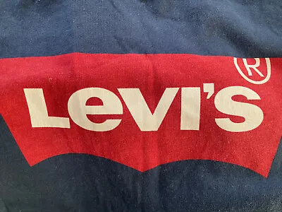 Mens Levis Crew Neck Short Sleeve Logo Black T-Shirt Size S • £7.50