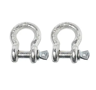 2x 3/8  Bow Shackle D-Ring W Clevis Screw Pin Anchor WLL 1 TON 2200 Lbs Capacity • $12.35
