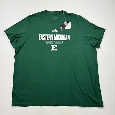 NEW! Men’s Adidas NCAA Eastern Michigan Basketball Short Sleeve T-Shirt Size 3XL • $29.99