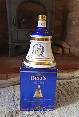 Queen And Prince Philip Bells Wade Whisky Decanter 1997 50th Golden Wedding • £45