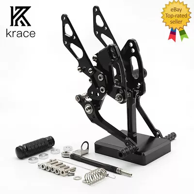 For Z1000 2011-2020 CNC Rearset Footpegs Foot Pegs Pedal Shift Adjustable Black • $125.99