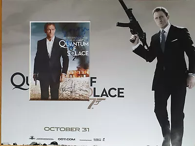 DANIEL CRAIG & MARC FORSTER Signed 16x12 Photo Display QUANTUM OF SOLACE COA • £99.99