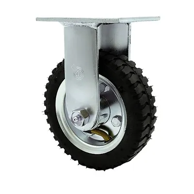 6 Inch Black Pneumatic Wheel Rigid Caster Service Caster Brand • $37.30