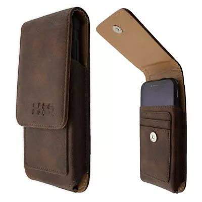 Caseroxx Outdoor Case For Ulefone Armor 6S In Brown Made Of Real Leather • $25.14